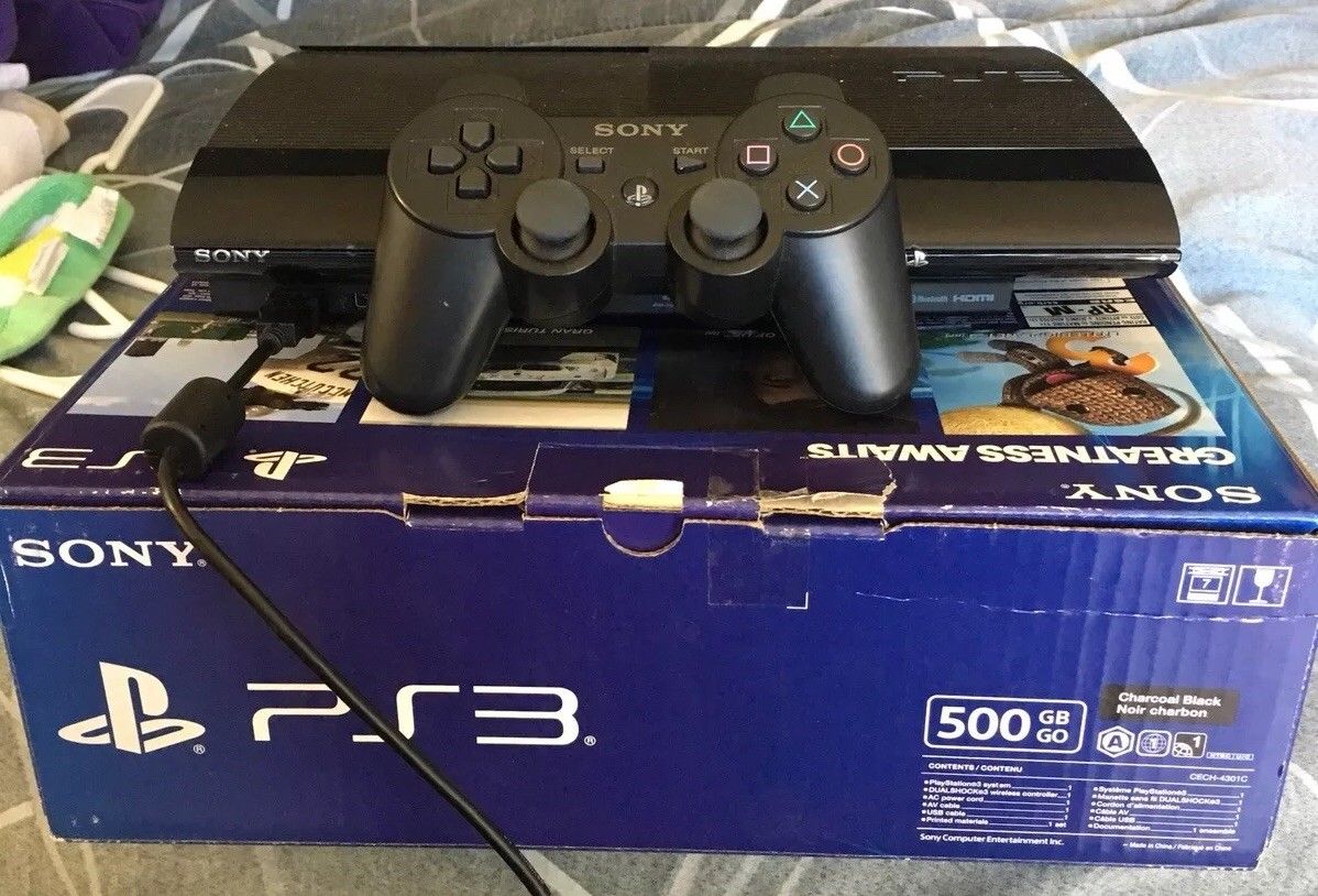 SONY PlayStation 3 Slim Launch Edition 500GB Black Console (CECH